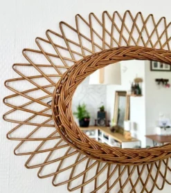 Miroir en osier