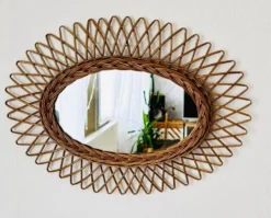 Miroir en osier