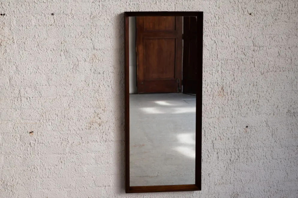 Miroir en palissandre, design danois