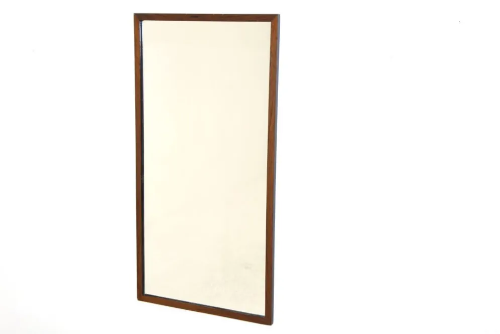 Miroir en palissandre, Glas & Trä, Suède, 1960, 128x69cm