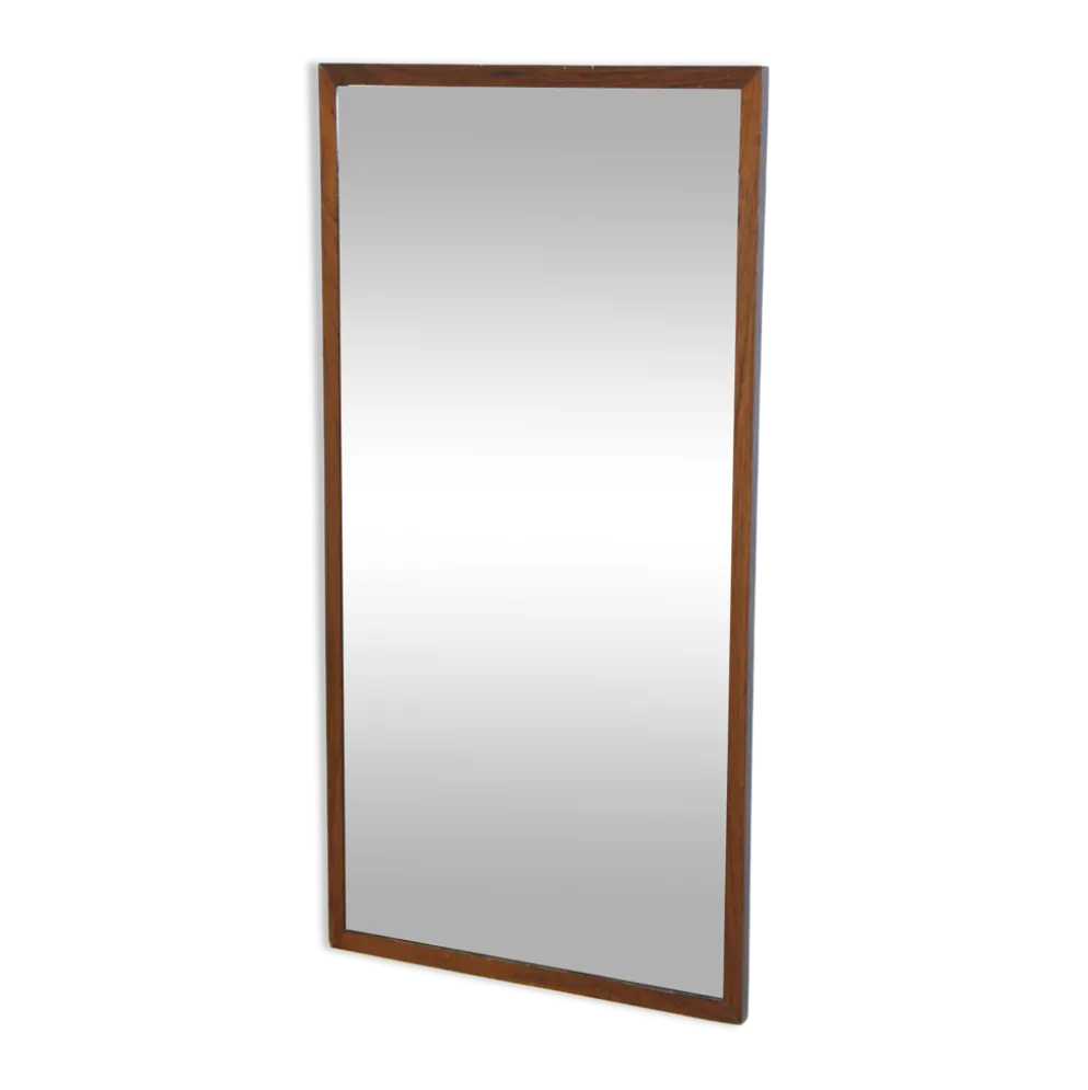 Miroir en palissandre, Glas & Trä, Suède, 1960, 128x69cm