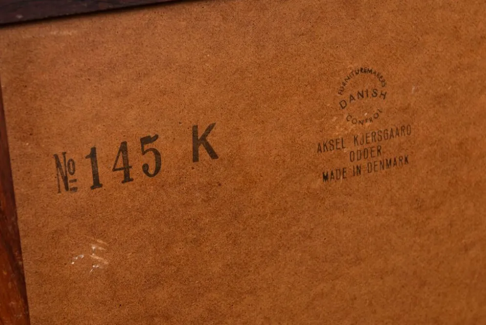 Miroir en palissandre n° 145 par Kai Kristiansen pour Aksel Kjersgaard