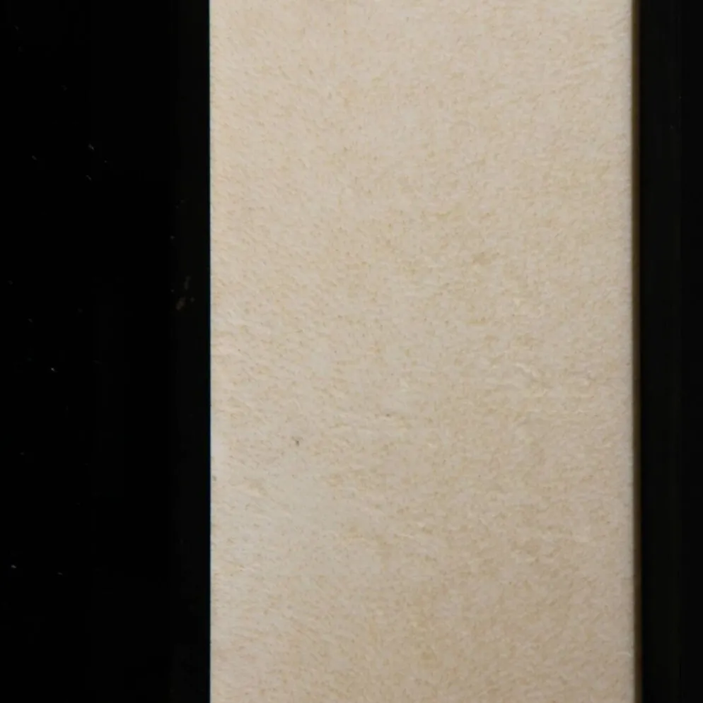 Miroir en parchemin de chèvre laqué par Aldo Tura, Italie années 1970