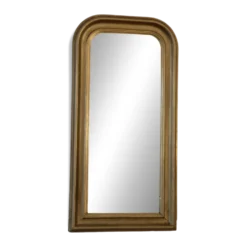 Miroir en pied antique français Louis Philippe – doré, fin du 19e siècle