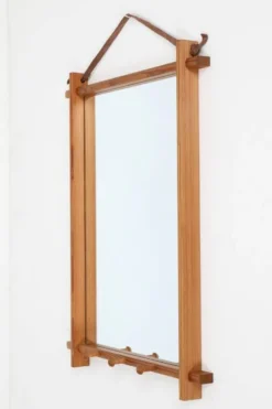 Miroir en pin, Danemark années 50-70