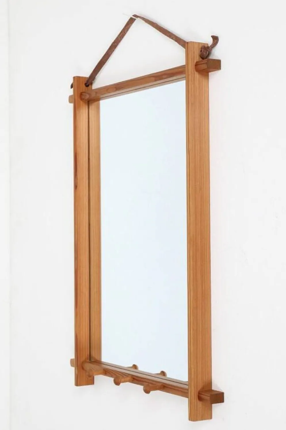 Miroir en pin, Danemark années 50-70