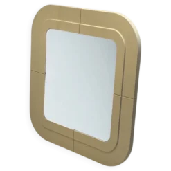 Miroir en plastique beige par Kartell, design Anna Castelli, Italie, années 1960
