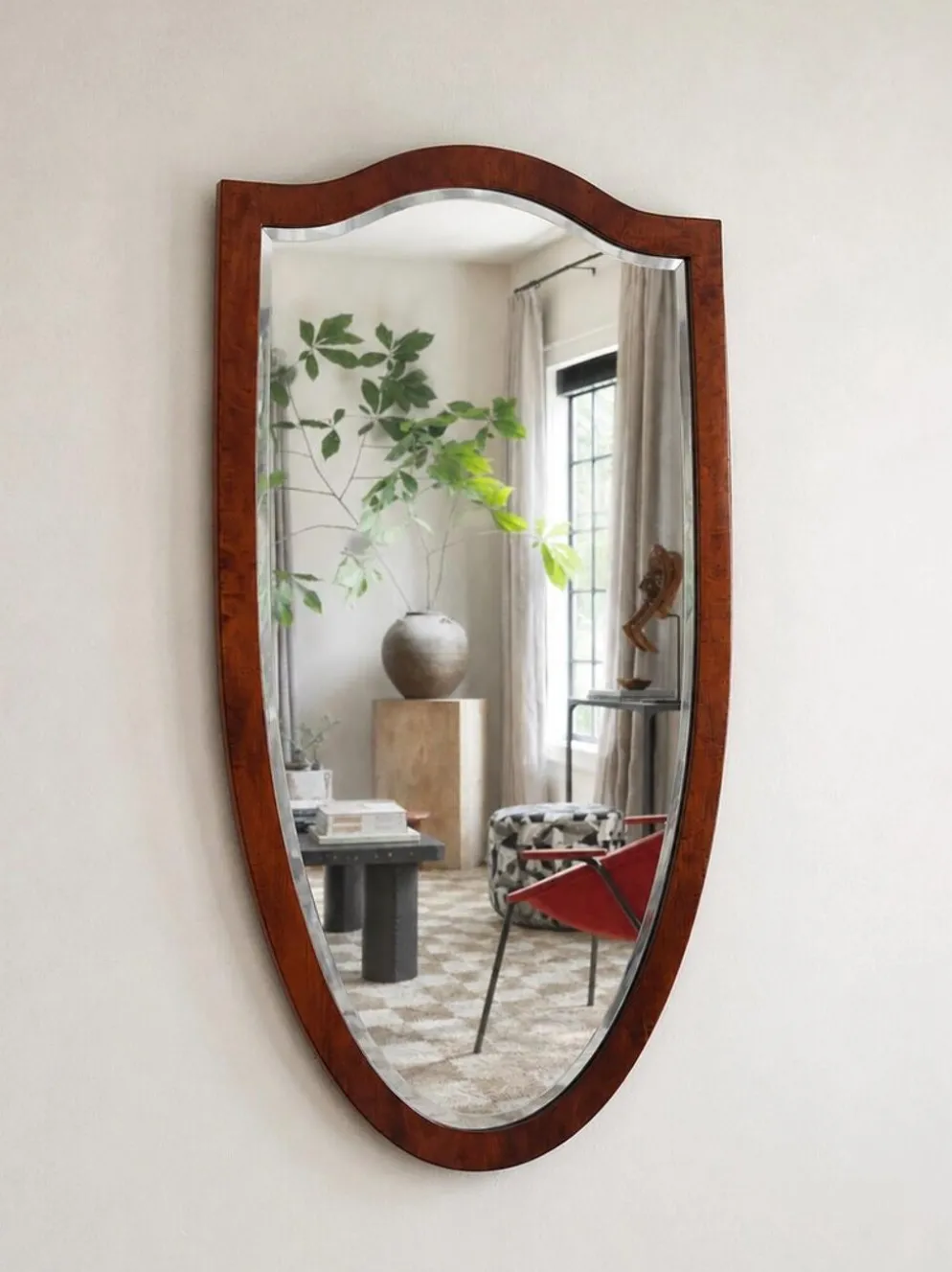 Miroir en poirier de style Biedermeier, Vienne, années 1820