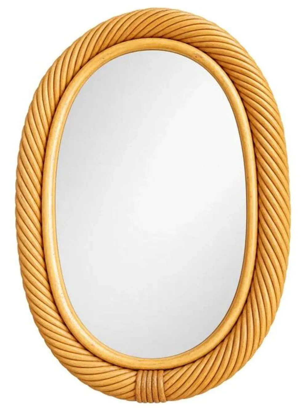 Miroir en rotin