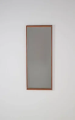 Miroir en teck danois par Kai Kristiansen pour Aksel Kjersgaard, années 1960.