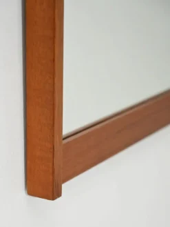 Miroir en teck scandinave des années 1960