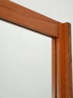 Miroir en teck scandinave des années 1960