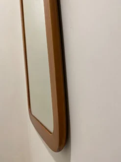 miroir en teck, 76x39 cm