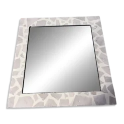 Miroir en travertin - fait main