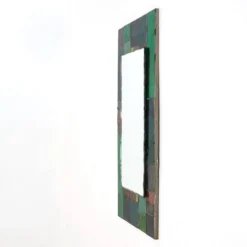 Miroir en verre de couleurs travail français, années 1960