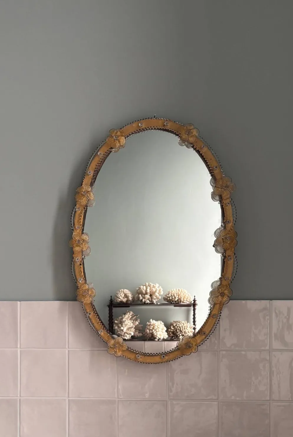 Miroir en verre de Murano