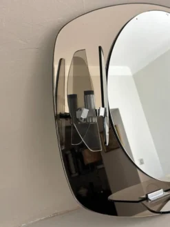Miroir en verre fumé années 70 Fontana Arte