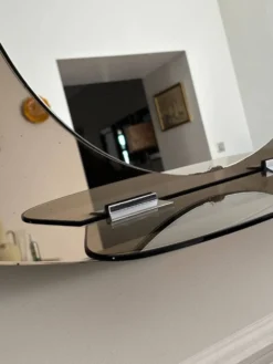 Miroir en verre fumé années 70 Fontana Arte
