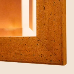Miroir espagnol vintage avec cadre en bois
