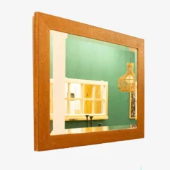 Miroir espagnol vintage avec cadre en bois