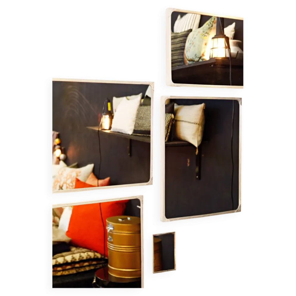 Miroir fabriqué à partir de matériaux recyclé