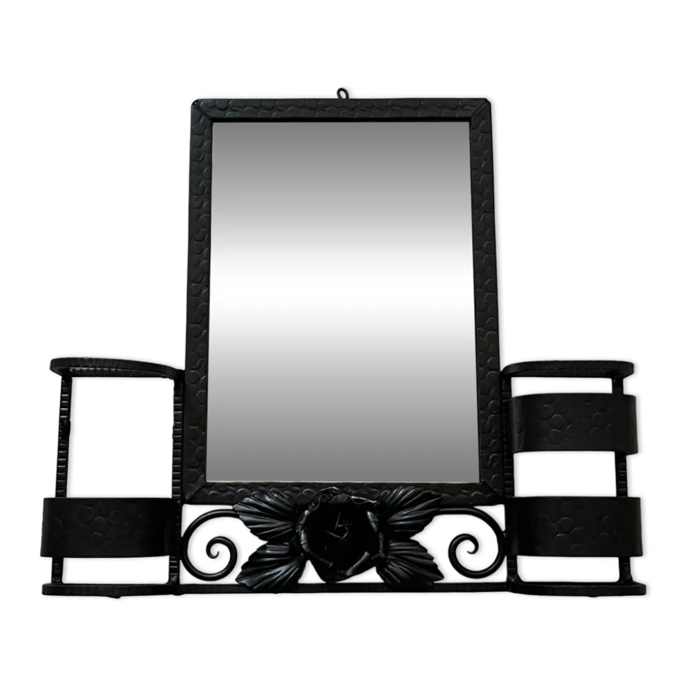 Miroir fer forgé Art Déco