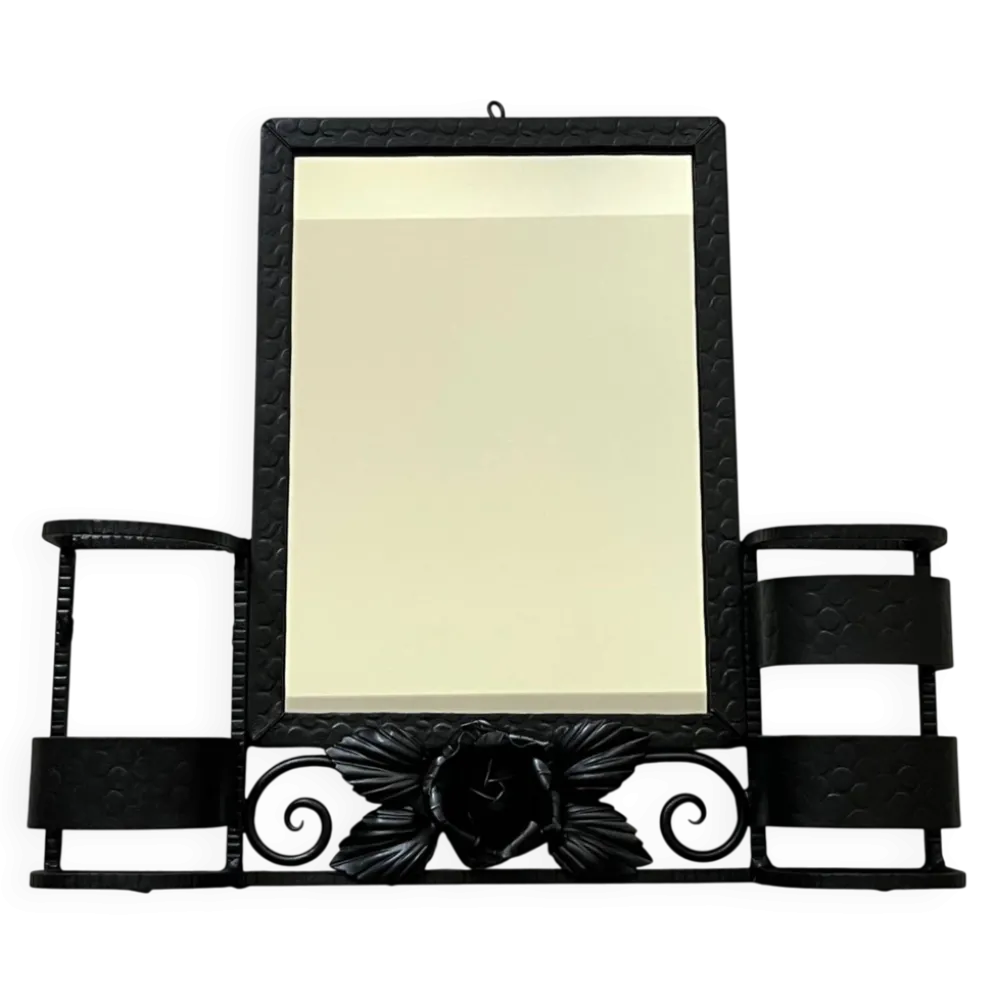 Miroir fer forgé Art Déco