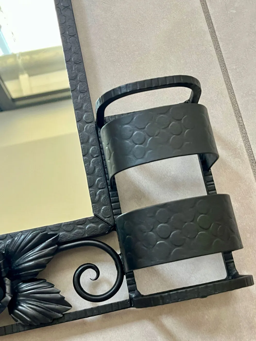 Miroir fer forgé Art Déco