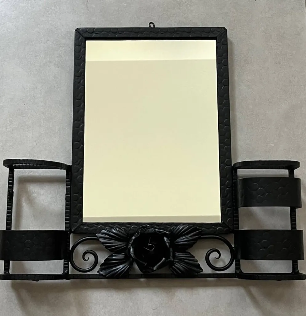 Miroir fer forgé Art Déco