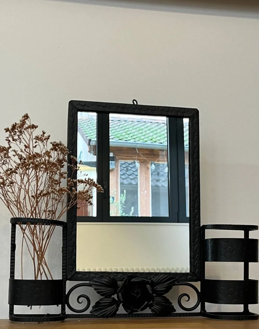 Miroir fer forgé Art Déco