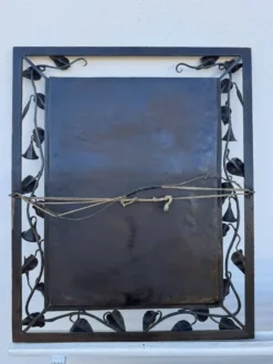 Miroir fer forgé liseron Art Déco