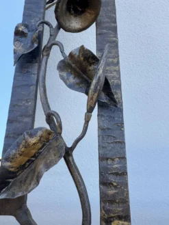 Miroir fer forgé liseron Art Déco