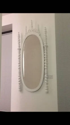 Miroir fin XIXème Portugais en bois style Bilros - Rare
