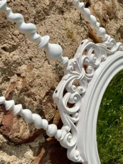 Miroir fin XIXème Portugais en bois style Bilros - Rare