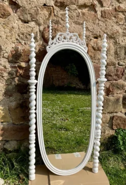 Miroir fin XIXème Portugais en bois style Bilros - Rare