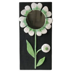 Miroir fleur en céramique.