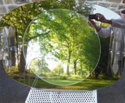 Miroir Fontana Arte avec appliques