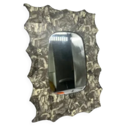 Miroir forme libre à décor d'angelots