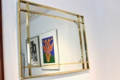 Miroir graphique par Belgochrom 105x80cm