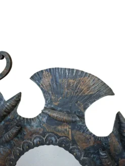 Miroir Héraldique des années 70 en Fer Forgé