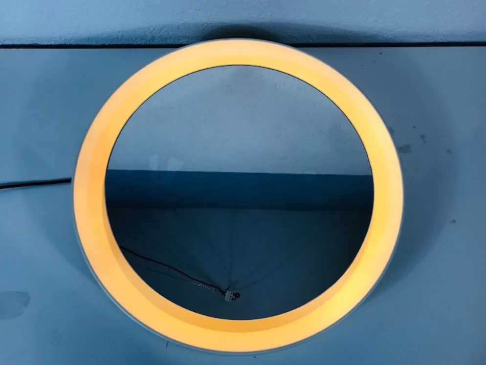 Miroir illuminé rond de Schöninger, Allemagne, années 1970