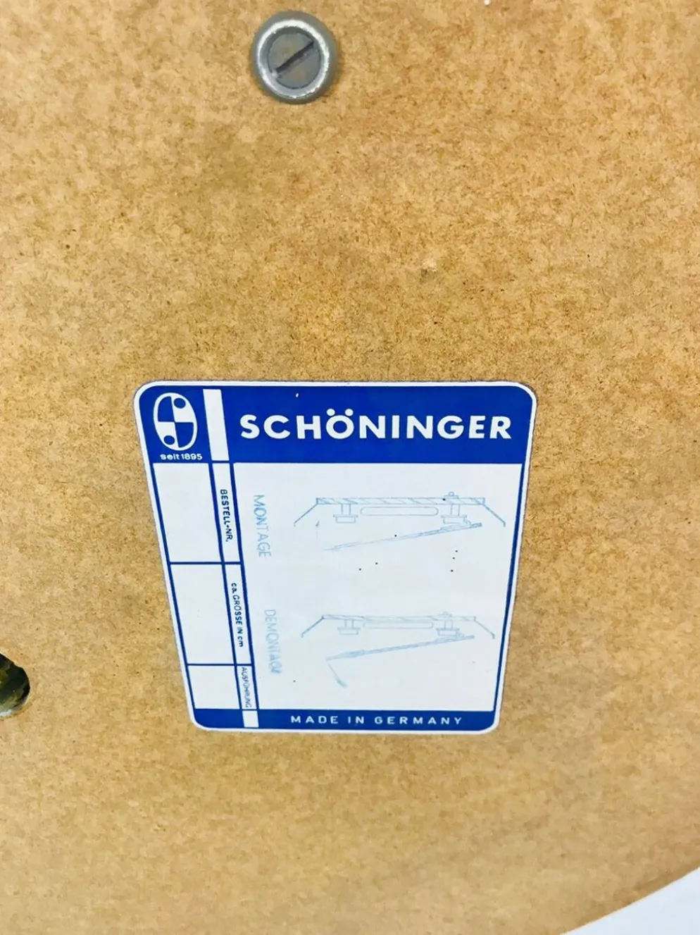 Miroir illuminé rond de Schöninger, Allemagne, années 1970