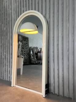 Miroir illuminé vintage des années 1970 avec prise intégrée