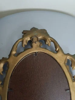 Miroir italien doré rocaille baroque, Italie années 60