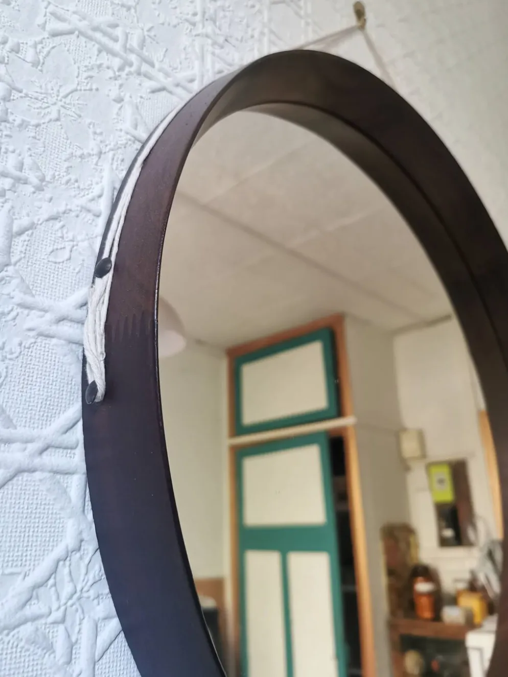 Miroir italien en palissandre