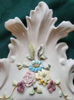 Miroir La Farnesiana de Carlo Corvi en céramique Italie 1950