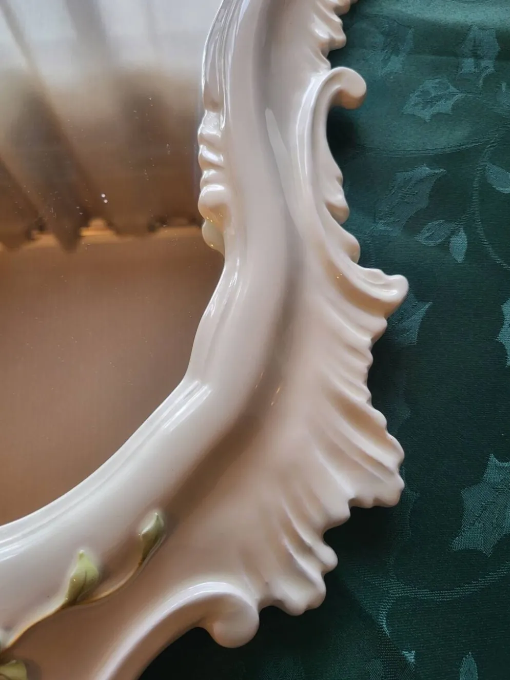 Miroir La Farnesiana de Carlo Corvi en céramique Italie 1950