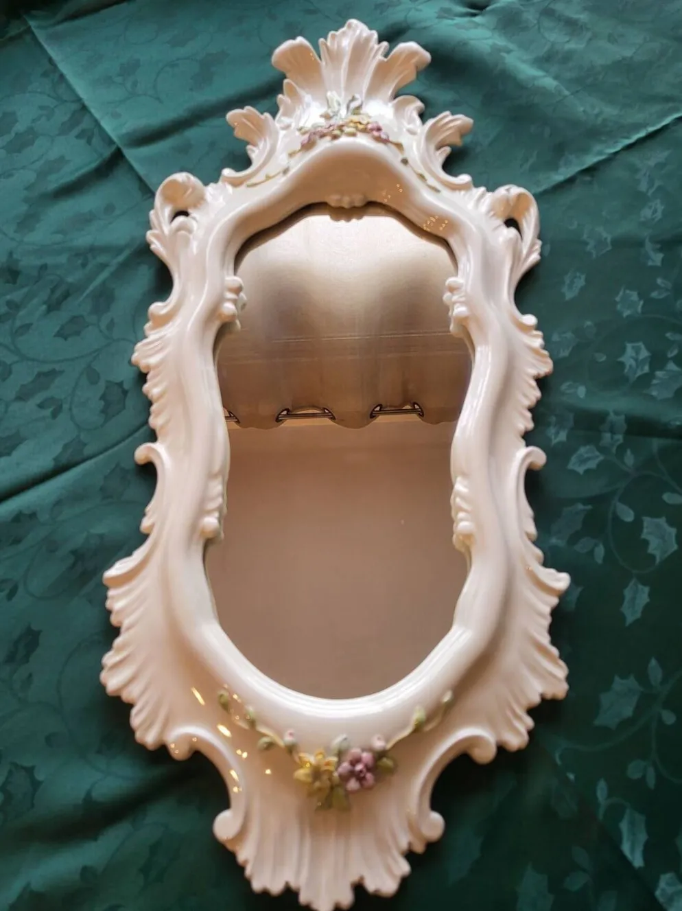 Miroir La Farnesiana de Carlo Corvi en céramique Italie 1950