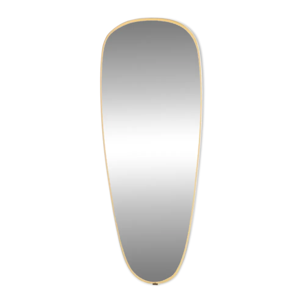 Miroir libre vintage rockabilly doré des années cinquante