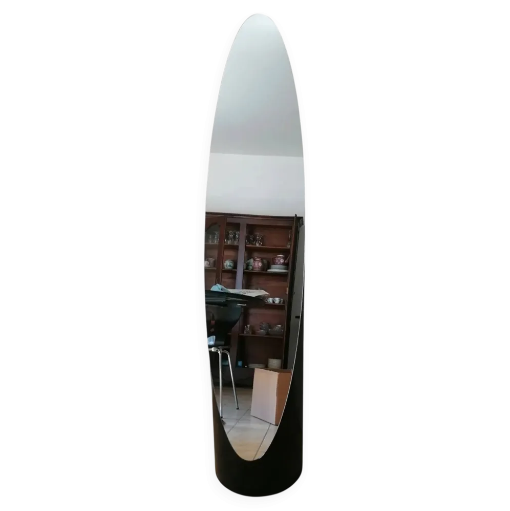 Miroir Lipstick noir 145 cm design esprit Roger Lecal